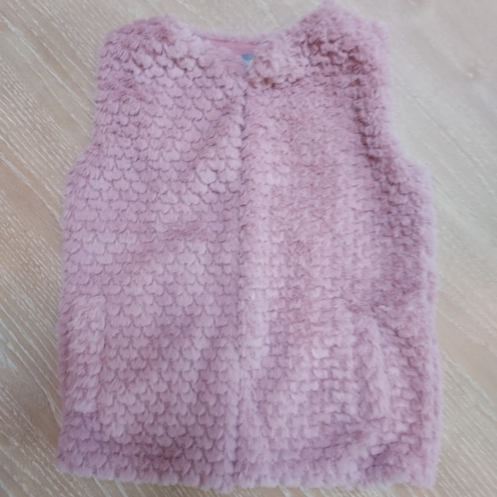 Cozy Pink Faux Fur Kids Jacket - Picture 2 of 3